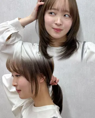 ミディアム ボブ/ミディアム 親しみやすさ/さくらのヘアスタイル