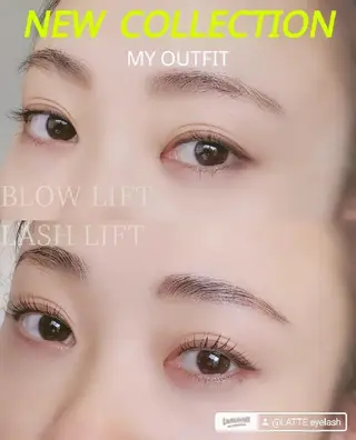 マツエク・マツパ アイブロウ LATTE eyelashのマツエク・マツパデザイン