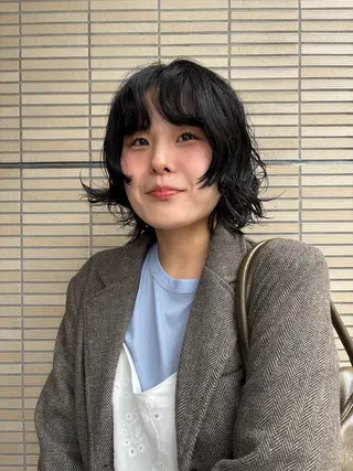 ショート パーマ パーマ/ラフパーマ /ボブパーマ/HYOのヘアスタイル