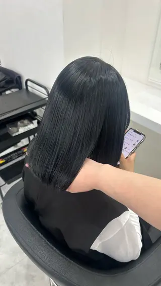 ロング カラー パーマ ヘアアレンジ メンズ キッズ 盛れ韓国ハイトーン 🎀Himari🎀のヘアスタイル