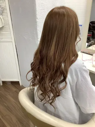 ロング カラー ヘアアレンジ GLOSS 心斎橋 山上のヘアスタイル