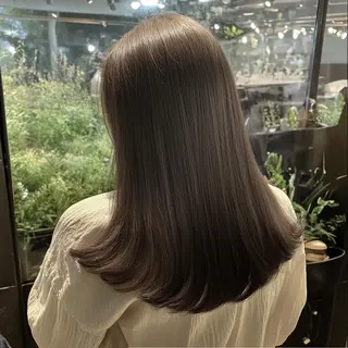 ロング ブリーチなしWカラー ヘアセット菜希のヘアスタイル