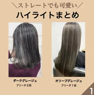 セミロング カラー 北間 寛哉のヘアスタイル
