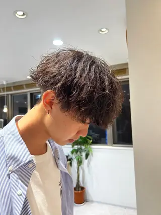 ショート パーマ メンズ AI TOKYO men’s  横浜所属・メンズ支持数No.1 👑リュウ👑のヘアスタイル