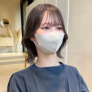 ショート カラー ボブ/ミニボブ 透明感カラーkadoのヘアスタイル