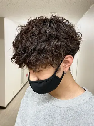 ショート パーマ メンズ 髪質改善推し 巽のヘアスタイル