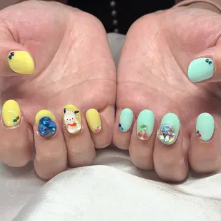 ネイル Nail ヌシん家 AKANEのネイルデザイン