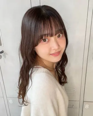 セミロング 黒田 優里 🎀🫧のヘアスタイル