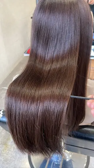 ロング カラー RIKU 髪質改善/縮毛矯正のヘアスタイル