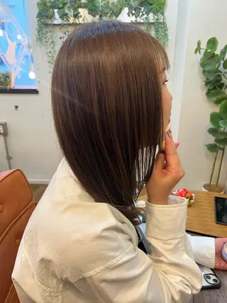 セミロング ⚪️髪質改善 縮毛 店長 コウ⚪️のヘアスタイル