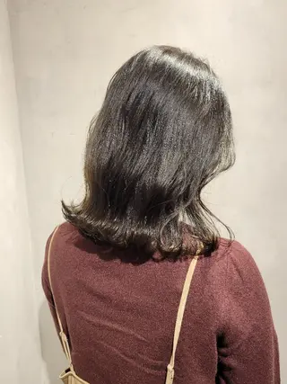 ミディアム Ayu🐾縮毛矯正/ ブリーチ無しカラーのヘアスタイル