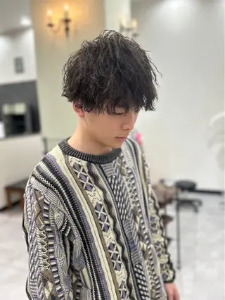パーマ メンズ 中林 優太のヘアスタイル