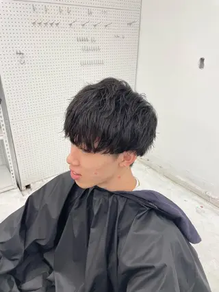 ミディアム パーマ メンズ 【柏メンズパーマ職人 】店長　KAZUMAのヘアスタイル
