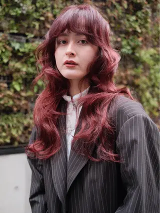 ロング カラー パーマ 【お洒落パーマ】 Elme　肥塚康汰郎のヘアスタイル