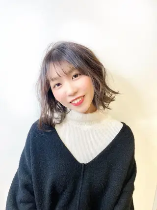 ミディアム Maison 寺尾拓朗のヘアスタイル