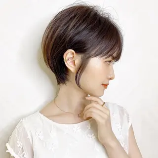 ショート カラー 🌟モテ髪ショート 🌟店長 津賀涼のヘアスタイル