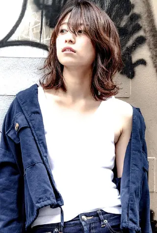 ミディアム カラー ショート✨ボブ✨代表 新田見美仁のヘアスタイル
