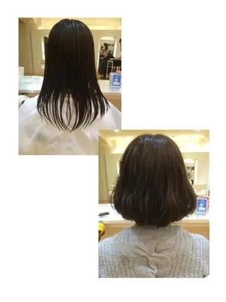 ミディアム カラー パーマ タジマ ヤスヒサのヘアスタイル