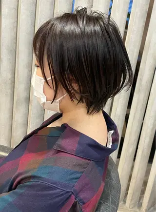 ショート カラー 骨格整形カット/ ショート✂️堀夢哉のヘアスタイル