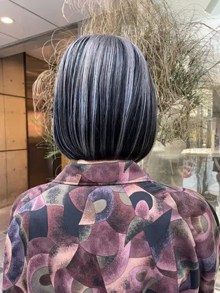 ミディアム カラー risa 。のヘアスタイル