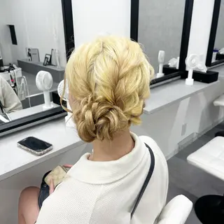 ロング ヘアアレンジ 心斎橋/ヘアセット MASAKIのヘアスタイル
