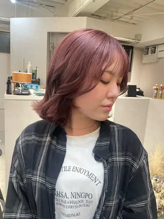 カラー バレイヤージュモデル 募集👒ヨンスクのヘアスタイル
