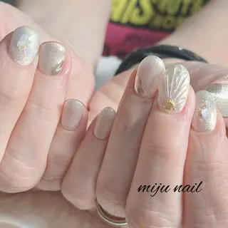 ネイル ❁miju nail 大人上品/自爪育成のネイルデザイン