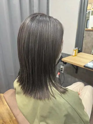 ミディアム カラー reeed konnoのヘアスタイル