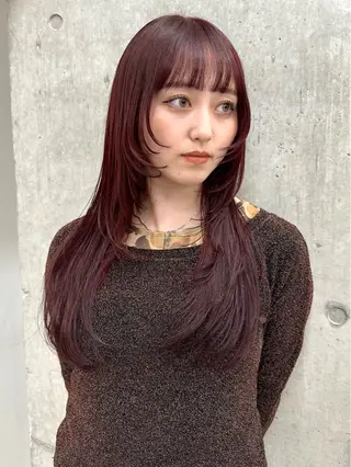 ロング ミルクティーベージュ レイヤー/あげは🎀のヘアスタイル