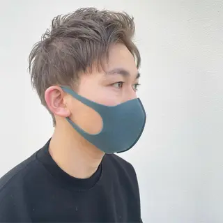 ショート カラー メンズ 嶋佐 昌大 シマサマオのヘアスタイル