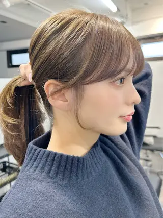 ミディアム カラー 池袋/レイヤー/ 顔まわり/taigaのヘアスタイル