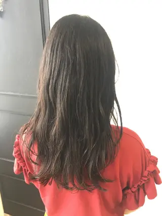 セミロング カラー パーマ 金子 富士のヘアスタイル