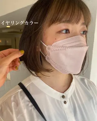 ショート カラー ヘアアレンジ 眠れるヘッドスパ✨ chacoのヘアスタイル
