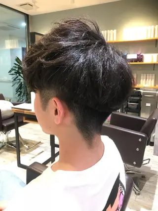 ショート カラー パーマ ヘアアレンジ メンズ キッズ ネイル マツエク・マツパ EnBlesS西宮 マンツーマン神道有基のヘアスタイル