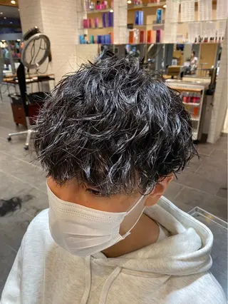ショート パーマ メンズ ツヤ髪の匠/髪質改善 山本晃太のヘアスタイル