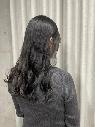 セミロング カラー パーマ 表参道🌿赤み消し カラー/チナツのヘアスタイル