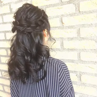 ロング ヘアアレンジ 菊池 栄里奈のヘアスタイル