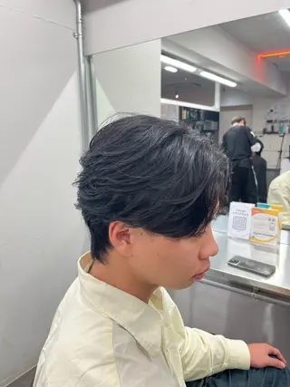パーマ メンズ 【毎朝セット3分】 メンズパーマ　真人のヘアスタイル