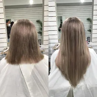 ロング カラー🩵エクステ 人気No1💓ばんりのヘアスタイル