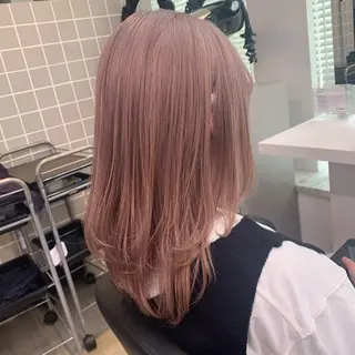 ミディアム カラー 美髪矯正/透明感カラ ー🫧YUUKI🫧のヘアスタイル