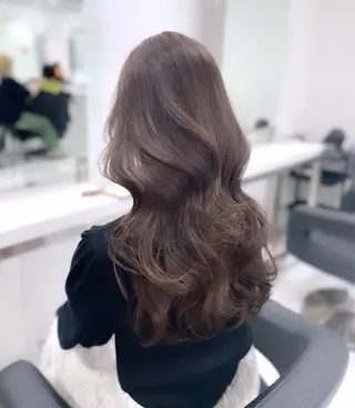 セミロング カラー 渋谷人気1位✨カラー 縮毛、髪質改善のヘアスタイル