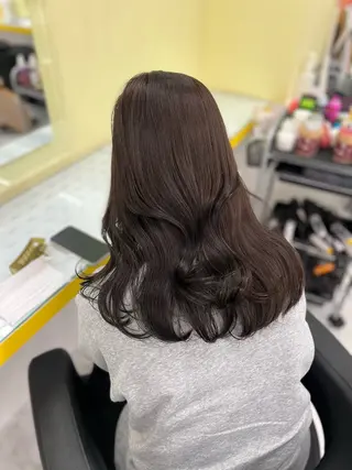 セミロング カラー 韓流トレンドヘア 🎀RINAKO🎀のヘアスタイル