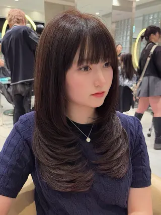 ロング カラー 🥇KEN /レイヤー/カラーのヘアスタイル