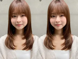 セミロング カラー レイヤー×髪質改善✨ 渋谷/佐藤侑哉のヘアスタイル