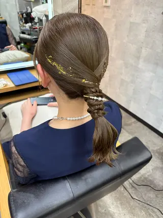 セミロング ヘアアレンジ SHANTi 飯塚 ヘアセット/髪質改善のヘアスタイル