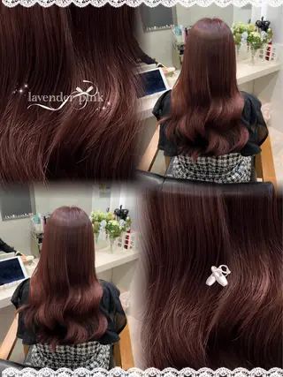 セミロング カラー 菅村 緋莉🎀ガーリーヘアのヘアスタイル