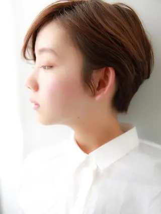 ショート カラー レイヤーカット✂️ 横浜No1♡下鳥翔子のヘアスタイル