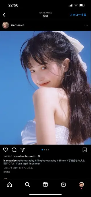 ロング カラー パーマ ヘアアレンジ 高井瑠華🌼 ストカールカット特化のヘアスタイル