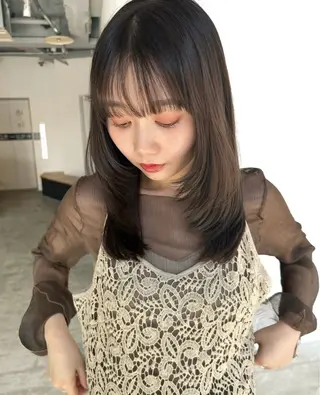 セミロング 🌸ボブ支持率 No. 1🤍のヘアスタイル