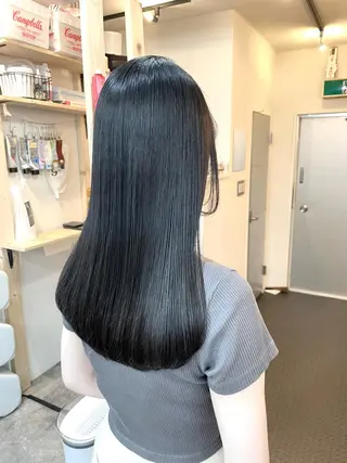セミロング カラー キッズ 水素トリートメント/ 髪質改善/ナカノメのヘアスタイル